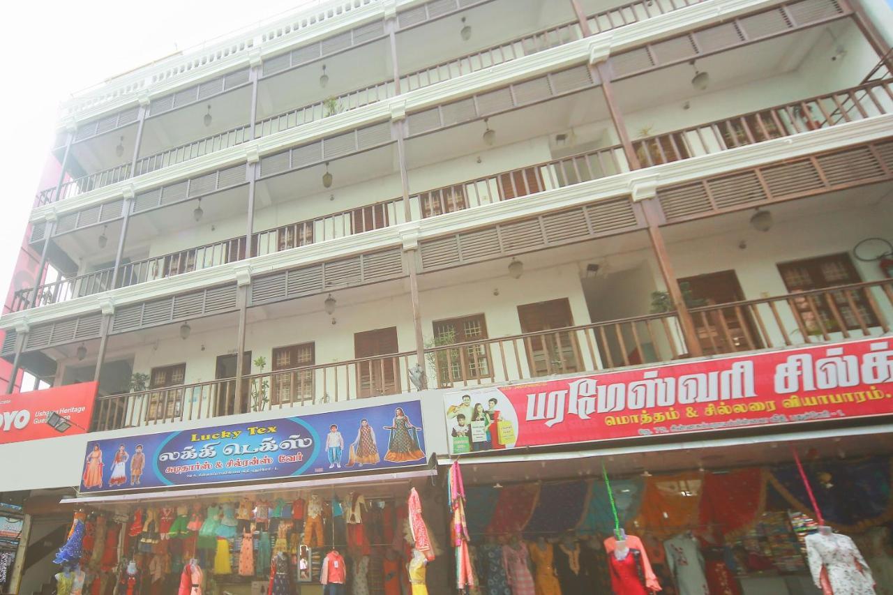 Oyo 23098 Ushama Heritage Guest House Puducherry Exterior foto