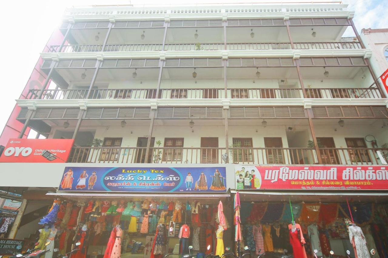 Oyo 23098 Ushama Heritage Guest House Puducherry Exterior foto